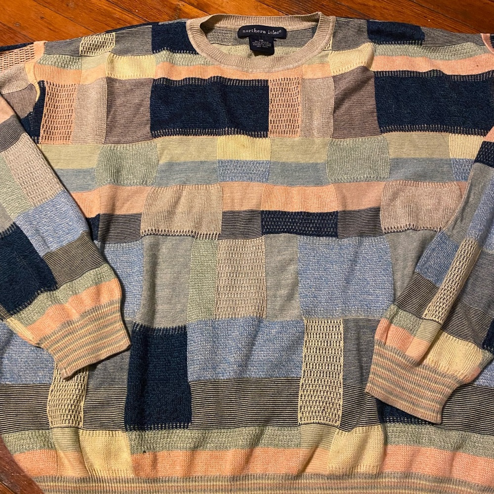 Unisex Patchwork Sweater vintage
